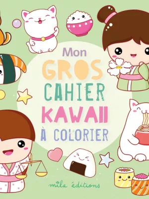 Produit Mon gros cahier kawaii à colorier Image