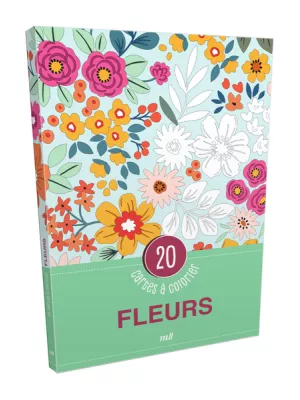 Produit Fleurs - 20 cartes à colorier Image