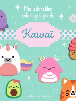 Produit Mes adorables coloriages pixels - Kawaï Image