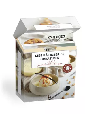 Produit Mes pâtisseries créatives - 50 fiches pour des desserts exquis (coffret) Image