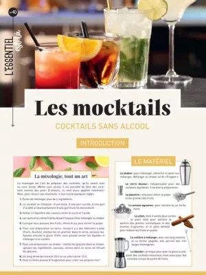 Produit Les mocktails - cocktails sans alcool (dépliant) Image