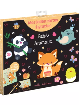 Produit Mes jolies cartes à gratter - Bébé animaux Image
