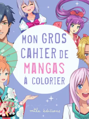 Produit Mon gros cahier de mangas à colorier Image