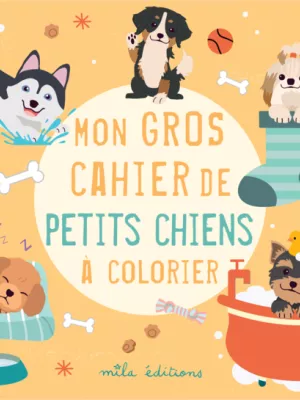 Produit Mon gros cahier de petits chiens à colorier Image