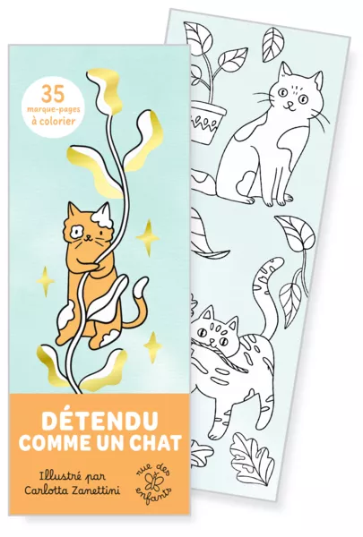 Marque-pages - Détendu comme un chat