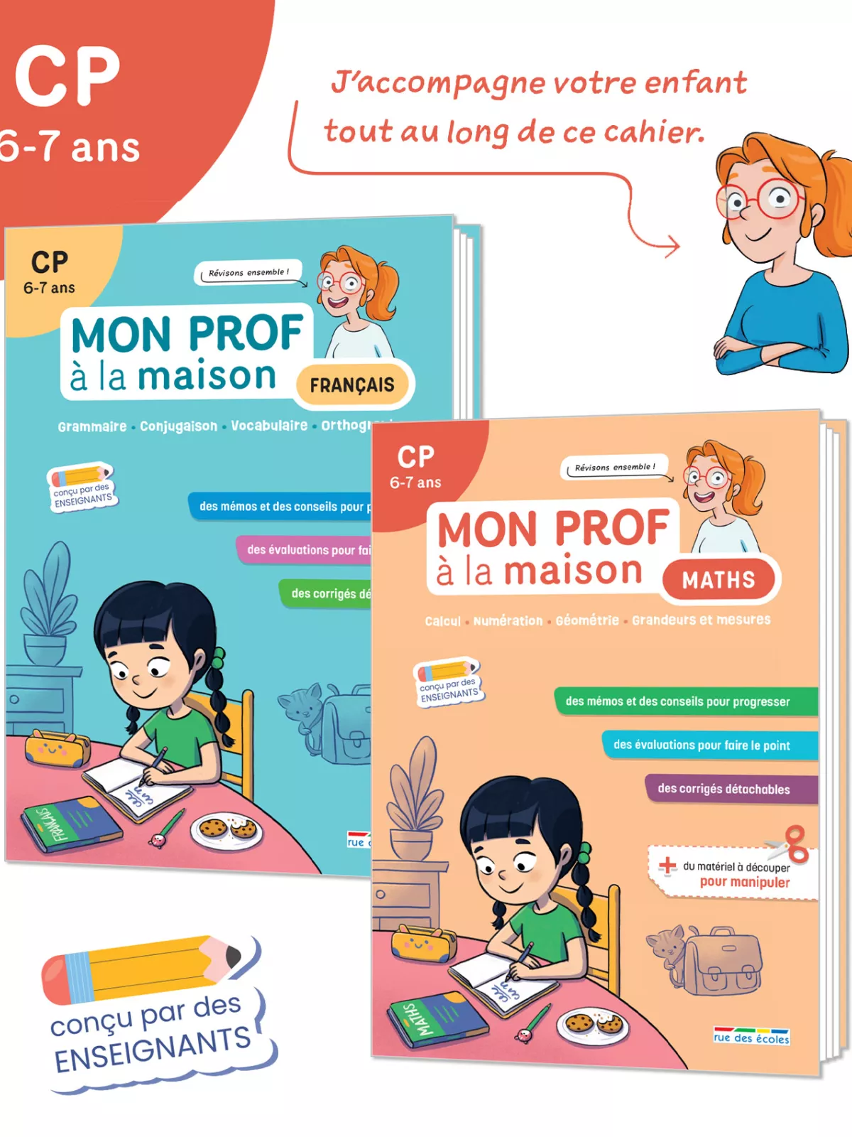 Lot CP « Mon prof à la maison » (2 titres)