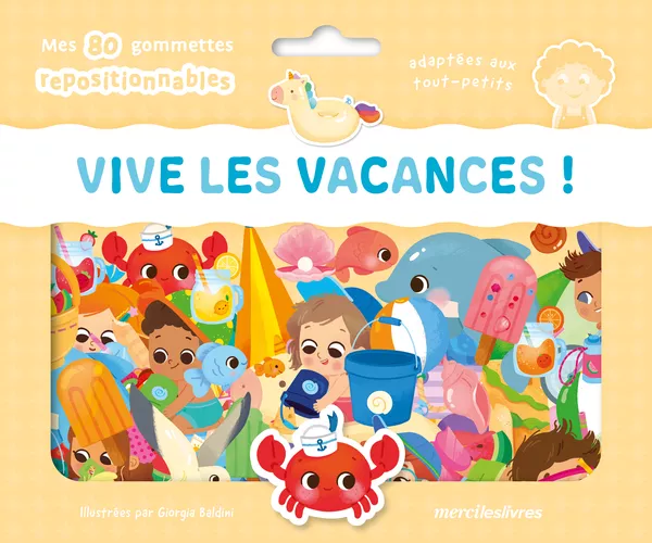 Vive les vacances ! - Ma pochette de gommettes repositionnables