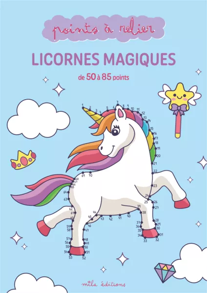 Points à relier - Licornes magiques