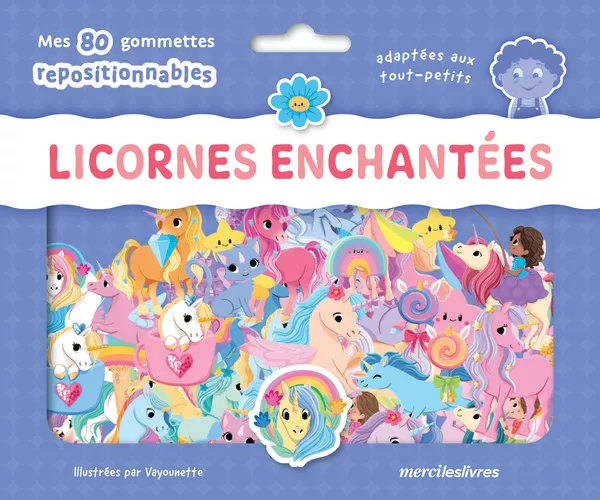 Licornes enchantées - Ma pochette de gommettes repositionnables