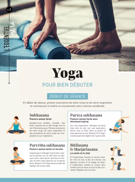 Yoga pour bien débuter (dépliant)