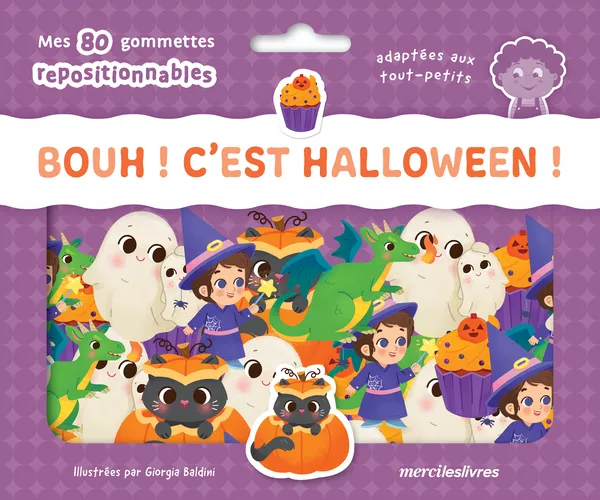 Bouh ! C'est Halloween ! - Ma pochette de gommettes repositionnables