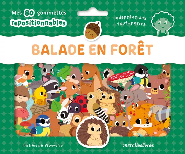 Balade en forêt - Ma pochette de gommettes repositionnables
