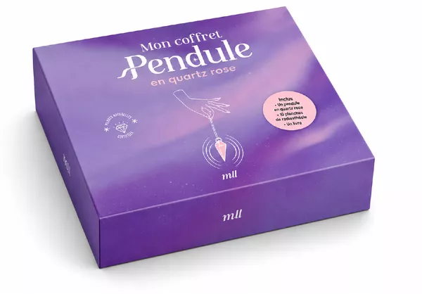 Mon coffret pendule en quartz rose
