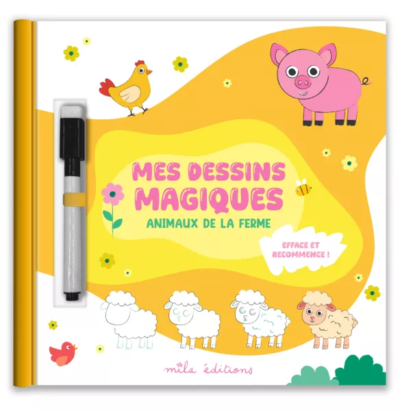 Mes dessins magiques - Les animaux de la ferme