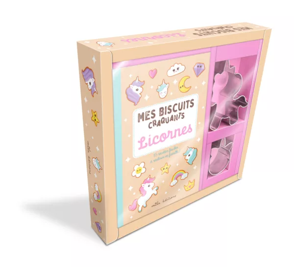 Coffret - Mes biscuits craquants Licornes