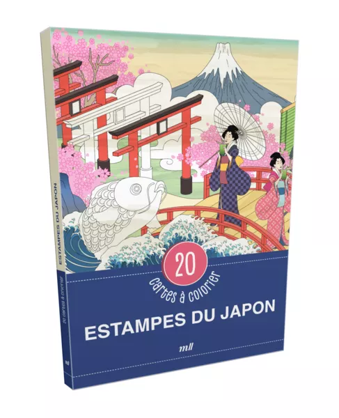 Estampes du Japon - 20 cartes à colorier