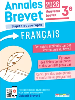 Produit Annales Brevet - Français - 3e - 2026 Image