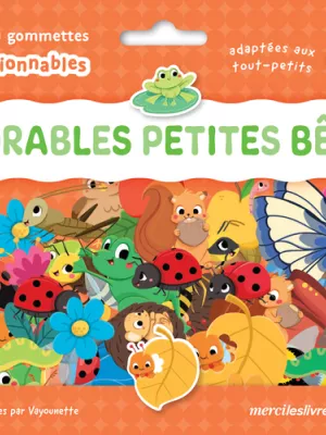 Produit Adorables petites bêtes - Ma pochette de gommettes repositionnables Image