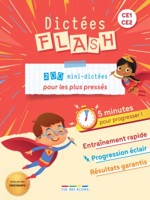 Produit Dictées Flash - 5 minutes pour progresser, CE1-CE2 Image