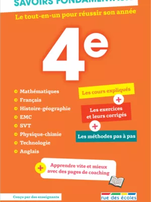 Produit Savoirs fondamentaux 4e - Le tout-en-un pour réussir son année ! Image