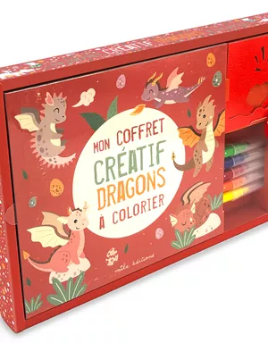 Produit Mon coffret créatif - Dragons à colorier Image