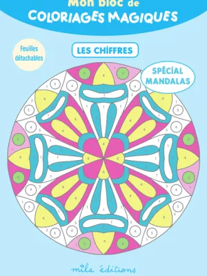 Produit Mon bloc de coloriages magiques - Les chiffres, spécial mandalas Image