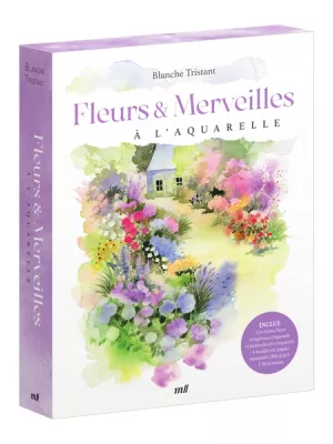 Produit Fleurs et Merveilles à l'aquarelle (coffret) Image