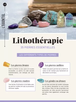 Produit Lithothérapie (dépliant) Image