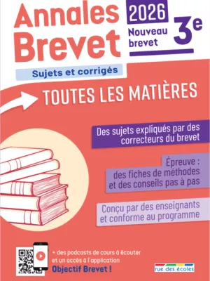 Produit Annales Brevet - Toutes les matières - 3e - 2026 Image