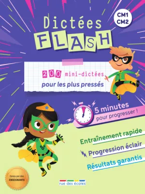 Produit Dictées Flash - 5 minutes pour progresser, CM1-CM2 Image