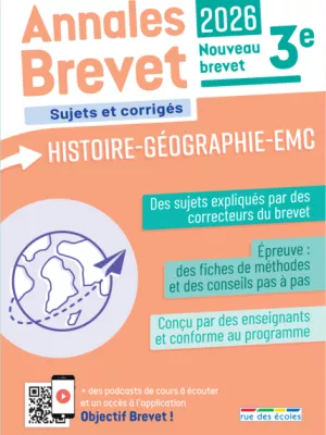Produit Annales Brevet - Histoire-Géographie-EMC - 3e - 2026 Image
