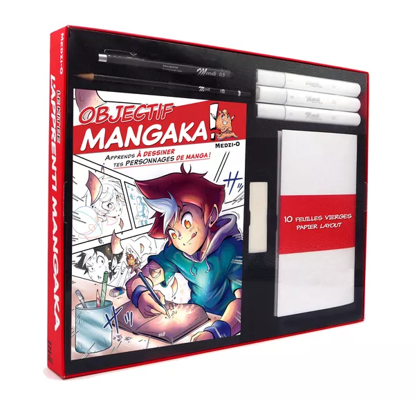 Produit Kit de l'apprenti mangaka - La première étape vers ton manga ! (coffret) Image