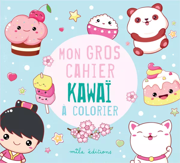 Produit Mon gros cahier kawaï à colorier Image