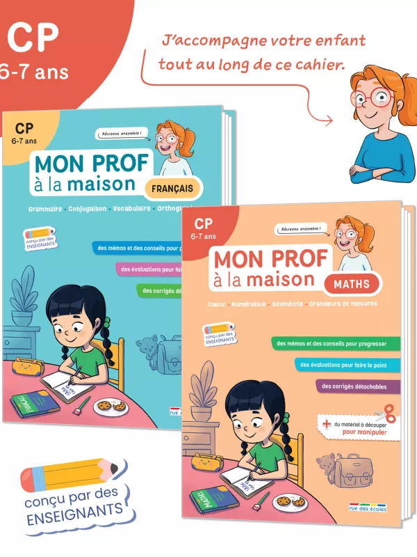 Produit Lot CP « Mon prof à la maison » (2 titres) Image