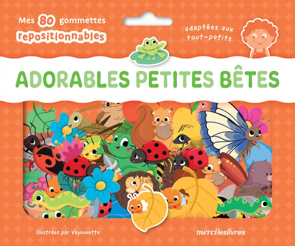 Produit Adorables petites bêtes - Ma pochette de gommettes repositionnables Image