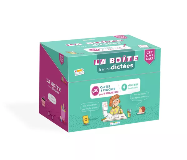 Produit La boîte à mini-dictées - CE2-CM1-CM2 Image