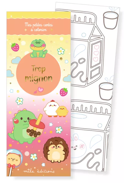 Produit Trop mignon - Mes petites cartes à colorier Image