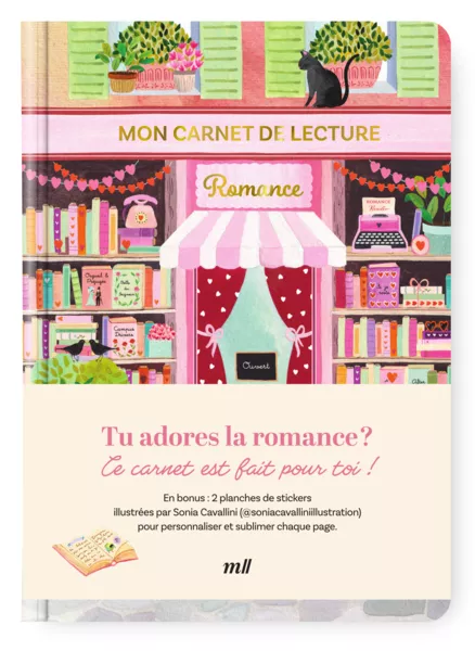 Produit Mon carnet de lecture - Romance Image
