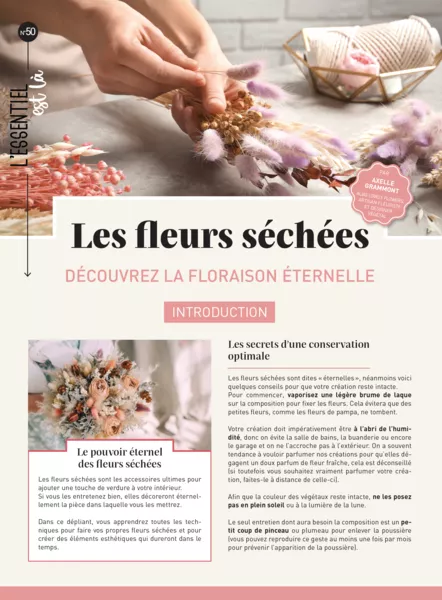 Produit Les fleurs séchées (dépliant) Image