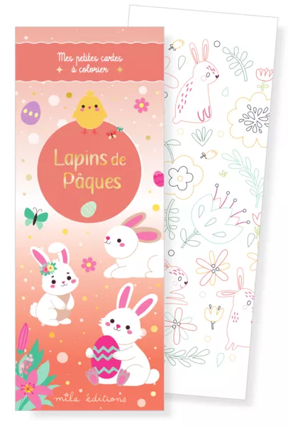 Produit Lapins de Pâques - Mes petites cartes à colorier Image