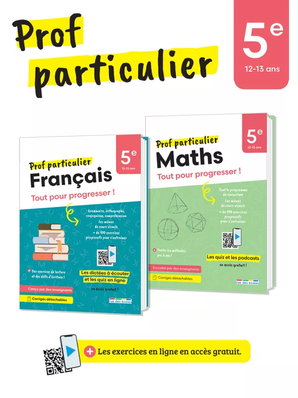 Produit Lot Prof particulier - 5e (2 titres) Image