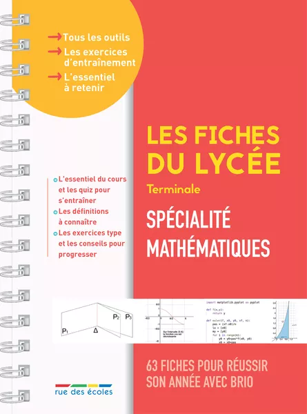 Produit Les Fiches du lycée - Terminale - Spécialité mathématiques Image