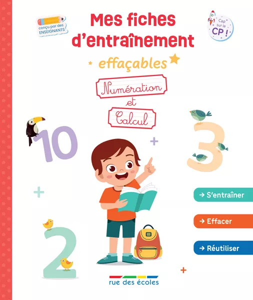 Produit Mes fiches d'entraînement effaçables - Numération et Calcul - Grande section-CP Image
