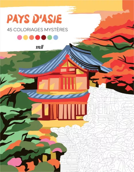 Produit Pays d'Asie - 45 coloriages mystères Image