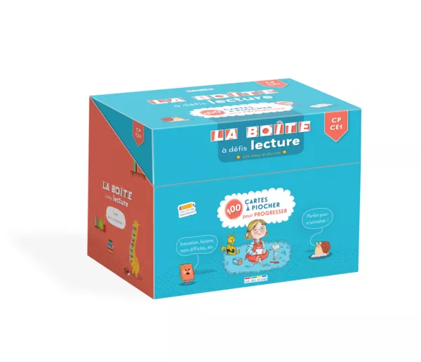 Produit La boîte à défis Lecture : lire mieux et plus vite - CP-CE1 Image
