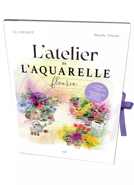Produit Coffret - L'atelier de l'aquarelle fleurie Image