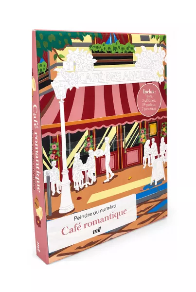 Produit Coffret - Peindre au numéro - Café romantique Image