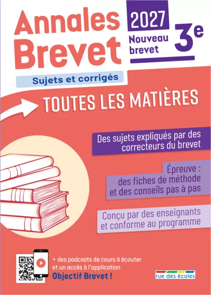 Produit Annales Brevet - Toutes les matières - 3e - 2027 Image
