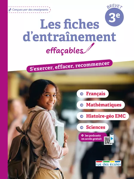 Produit Les fiches d'entraînement effaçables 3e - Brevet Image