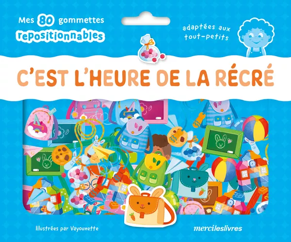 Produit C'est l'heure de la récré ! - Ma pochette de gommettes repositionnables Image